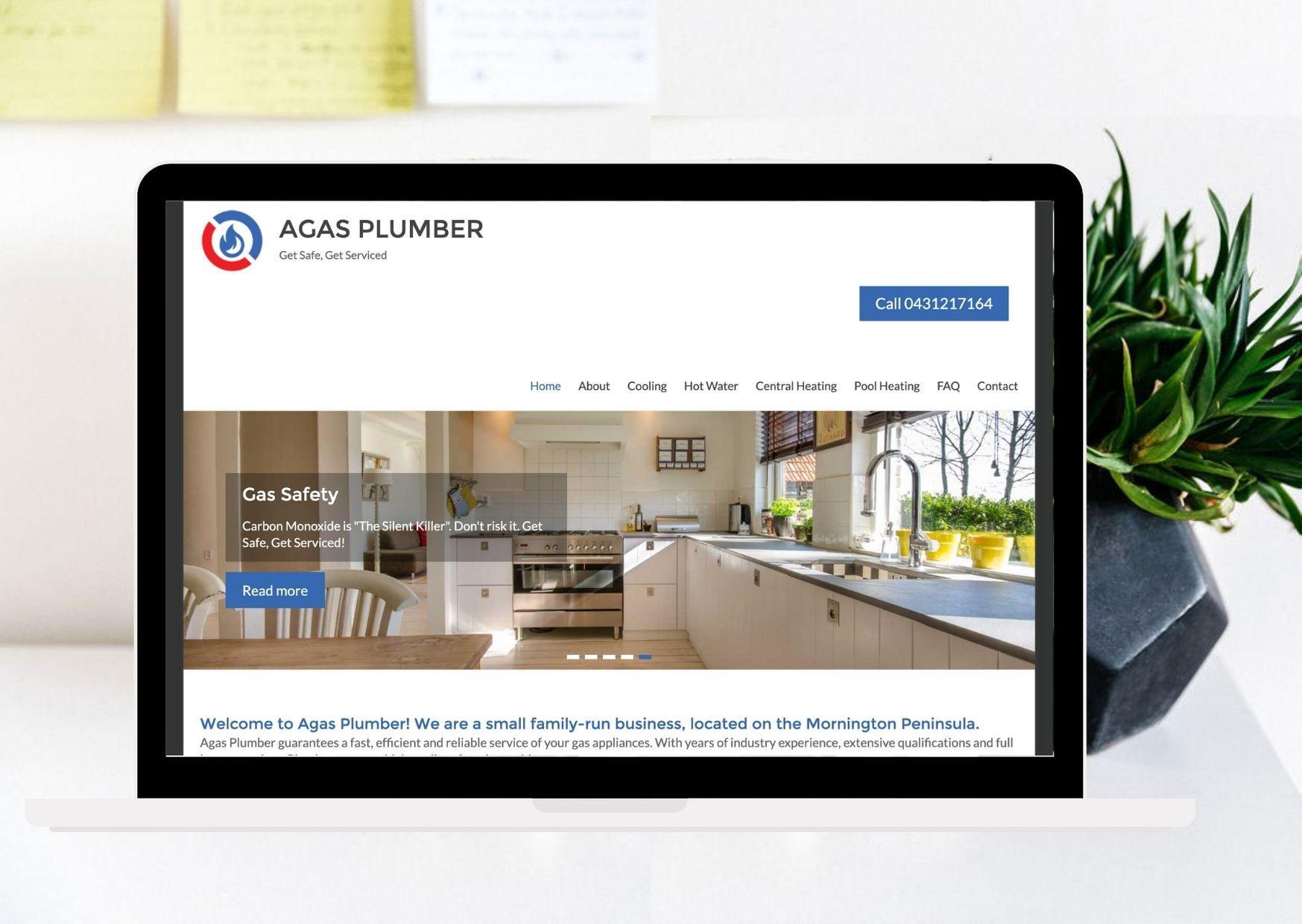 Website Design - Agas Plumber, Mornington Peninsula