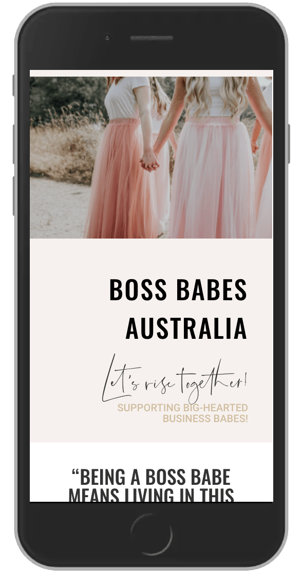 Boss Babes Australia - New website design