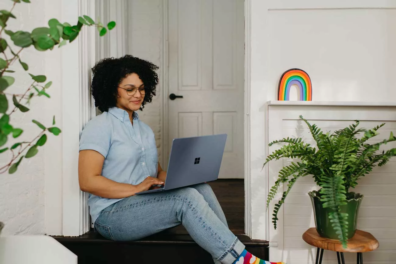 An image of someone typing on a apple macbook. The person wearing a white t-shirt and jeans, and their legs are crossed. Published blog post "How to know if your SEO Strategy is attracting new visitors to your website (and what to do if it’s not)", read the full post now.